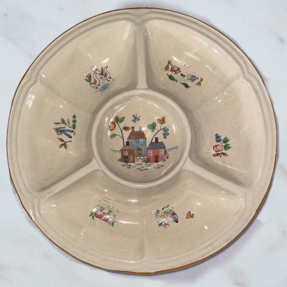 Vintage Chip and Dip Platter